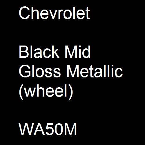 Chevrolet, Black Mid Gloss Metallic (wheel), WA50M.